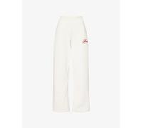 Leny Womens Leny 90's Wide-Leg Cotton Jogging Bottoms Pearl XS