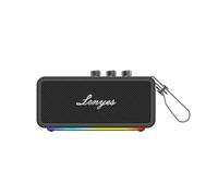 Lenyes S876 90W Bluetooth Speaker with Deep Bass | 4000mAh Battery & Power Bank | IPX6 Waterproof Portable Speaker | RGB Party Lights | TWS Stereo Pairing | Bluetooth 5.3 | AUX, USB & TF Card | Black