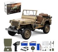 LenyKingPro 1/14 Scale 2.4GHz RC Off-Road Truck 4WD Electric Climbing Car with Two Speed Modes Alloy Chassis Ready to Run（HG4-58/3 batteries）