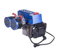 LenyKingPro 60cc Inline Twin Cylinder Gasoline Engine 15HP for 1/5 RC Model Car HPI Baja LOSI 5T with Hand Pull Start and Forced Air Cooling