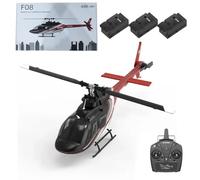 LenyKingPro F08 6CH RC Helicopter with Brushless Motor, 6G Flybarless Stability & Optical Flow Positioning, 1/27 Scale Helicopter Model for Beginner and Advanced Adult Pilots