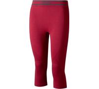 Lenz 6.0 Merino 3/4 Lady Functional Pants, dark red, size XS