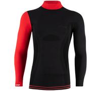 Lenz 6.0 Merino Turtle Neck Longsleeve Shirt, black/red, size L