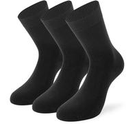 Lenz Basic Ladies Socks - Pack of 3, black, size 35 36 37 38 for Women