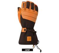 Lenz - Heated Gloves - Heat Glove 9.0 Finger Cap Men Marron / Noir for Men in Recycled Polyester - Size L - Orange Orange L