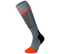 Lenz - Heated socks - Heat Sock 5.1 Toe Cap Slim Fit Grey/Red in Wool - Size 45-47 Grey 45-47