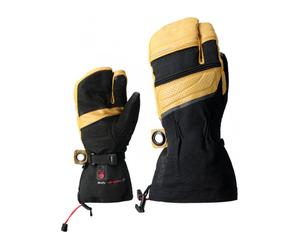 Lenz - Heated three-finger mittens in Primaloft® - Heat Glove 8.0 Finger Cap Lobster Unisex Noir / Jaune for Men - Size S - Yellow Yellow S