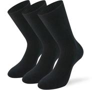 Lenz No Pressure Socks - Pack of 3, black, size 43 44 45 46 for Men
