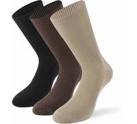 Lenz No Pressure Socks - Pack of 3, multi coloured, size 43-46