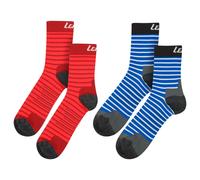 Lenz 1.0 Outdoor Kids Socks, red-blue, size 24 25 26