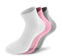 Lenz Performance Quarter Tech Socks, white/pink/grey, size 39-42