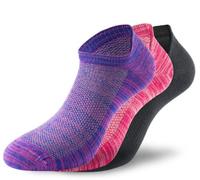 Lenz Performance Sneaker Tech Socks, violet/pink/black, size 35-38