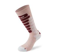 Lenz Skiing 2.0 Kids Socks, pink/white, size 23-26