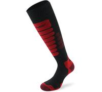 Lenz Skiing 3.0 Socks, anthracite/red, size 35-38