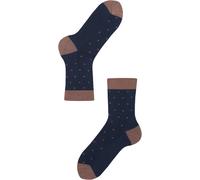 Lenz Think About Dots Ladies Socks - Pack of 2, blue/brown, size 39-42