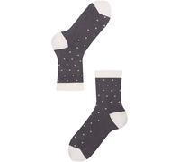 Lenz Think About Dots Ladies Socks - Pack of 2, grey-white, size 39 40 41 42 for Women