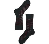 Lenz Think About Dots Socks - Pack of 2, black/red, size 39-41