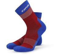 Lenz Think About Merino Nordic 2.0 Socks, red-blue, size 39 40 41 for Men