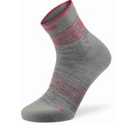 Lenz Think About Merino Outdoor 2 Low Socks, grey/hotpink, size 39-41