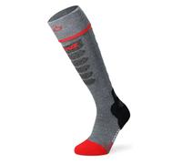 Lenz - Warming Socks - Heat Sock 5.1 Toe Cap Slim Fit Grise / Rouge in Wool - Size 35-38 - Grey Grey 35-38