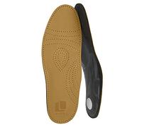 Lenzen Prestige Leather Shoe Insole with Orthotic Footbed I Insoles with Arch Support and Heel Cushion I Activated Carbon I Men and Women