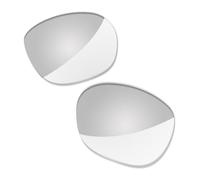 LenzProse 1.5MM Polarized Replacement Lenses for Ray-Ban Meta Headliner RW4009F 51mm Sunglasses, Anti-Scratch, Photochromic Clear to Silver Non Polarized-1.5mm, 51MM