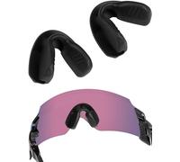 LenzReborn 2 Pieces Replacement Nose Piece Nose Pads for Oakley KATO OO9455 OO9455M/Encoder OO9471 OO9407/Encoder Strike OO9235/Space Encoder OO9426/Kato X OO9475 Sunglasses Black Standard Size