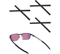 LenzReborn 3 Pair Replacement Earsocks for Oakley Tincup OX3184/Tincup 0.5 OX5099/Pitchman OX8050/Pitchman R OX8105/Pitchman Asian Fit OX8096/Wheel House RX OX9611 Eyeglass - Black