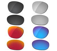 LenzReborn Polarized Lens Replacement compatible with Ray-Ban RB3539-54 Sunglass - Dark Black+Silver Grey+Fire Red+Ice Blue