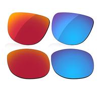 LenzReborn Polarized Lens Replacement Compatible with Ray-Ban RB4147-60 Sunglass - Fire Red+Ice Blue