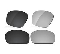LenzReborn Polarized Lens Replacement compatible with Ray-Ban RB4179-62 Litecompatible withce Sunglass - Dark Black+Silver Grey