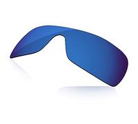 LenzReborn Polarized Lens Replacement for Oakley Batwolf OO9101 Sunglass - Navy Blue - Polarized Mirrored