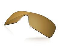 LenzReborn Polarized Lens Replacement for Oakley Batwolf OO9101 Sunglass - Umber Gold - Polarized Mirrored
