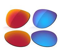 LenzReborn Polarized Lens Replacement for Oakley Dispatch 2 OO9150 Sunglass - Fire Red+Ice Blue