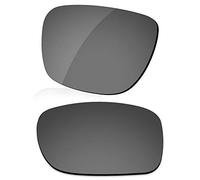 LenzReborn Polarized Lens Replacement for Oakley Double Edge OO9380 Sunglass - Bright Black - Polarized Mirrored