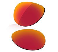 LenzReborn Polarized Lens Replacement for Oakley Elmont M Sunglass - Fire Red - Polarized Mirrored