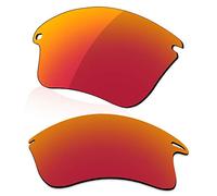 LenzReborn Polarized Lens Replacement for Oakley Fast Jacket XL OO9156 Sunglass - Fire Red - Polarized Mirrored