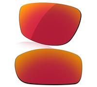 LenzReborn Polarized Lens Replacement for Oakley Fives Squared Sunglass - Fire Red - Polarized Mirrored