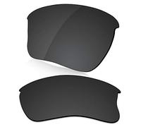 LenzReborn Polarized Lens Replacement for Oakley Flak Jacket XLJ Sunglass - Dark Black - Polarized