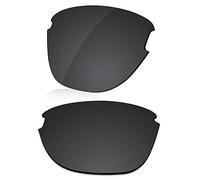 LenzReborn Polarized Lens Replacement for Oakley Frogskins Lite OO9374 Sunglass - Dark Black - Polarized