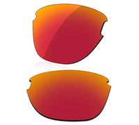 LenzReborn Polarized Lens Replacement for Oakley Frogskins Lite OO9374 Sunglass - Fire Red - Polarized Mirrored