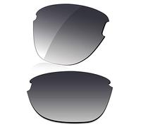 LenzReborn Polarized Lens Replacement for Oakley Frogskins Lite OO9374 Sunglass - Gradient Grey - Polarized