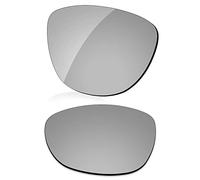 LenzReborn Polarized Lens Replacement for Oakley Frogskins Mix OO9428 Sunglass - Silver Grey - Polarized Mirrored
