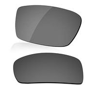 LenzReborn Polarized Lens Replacement for Oakley Gascan OO9014 Sunglass - Bright Black - Polarized Mirrored