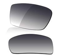 LenzReborn Polarized Lens Replacement for Oakley Gascan OO9014 Sunglass - Gradient Grey - Polarized