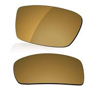 LenzReborn Polarized Lens Replacement for Oakley Gascan OO9014 Sunglass - Umber Gold - Polarized Mirrored