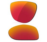 LenzReborn Polarized Lens Replacement for Oakley Gauge 8 L OO4124 Sunglass - Fire Red - Polarized Mirrored