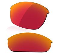 LenzReborn Polarized Lens Replacement for Oakley Half Jacket 2.0 OO9144 Sunglass - Fire Red - Polarized Mirrored