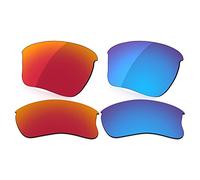 LenzReborn Polarized Lens Replacement for Oakley Half Jacket 2.0 XL OO9154 Sunglass - Fire Red+Ice Blue