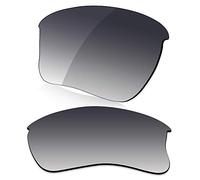 LenzReborn Polarized Lens Replacement for Oakley Half Jacket 2.0 XL OO9154 Sunglass - Gradient Grey - Polarized